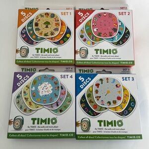 TIMIO FULL SET! Sets 1-4 Interactive & Educational Audio 20 Discs In Total! NEW